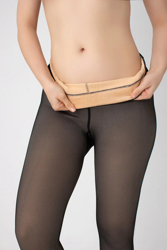 Thin Looking Ten Görünümlü Peluş Içi Termal Kışlık Tayt Külotlu Çorap – Sıcak Tutma